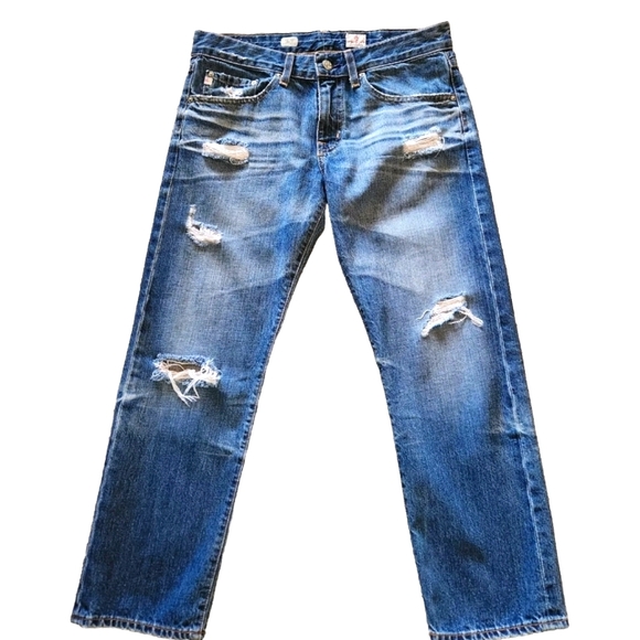 AG Adriano Goldschmied Ex- Boyfriend Crop Jeans Size 27 - Picture 1 of 16